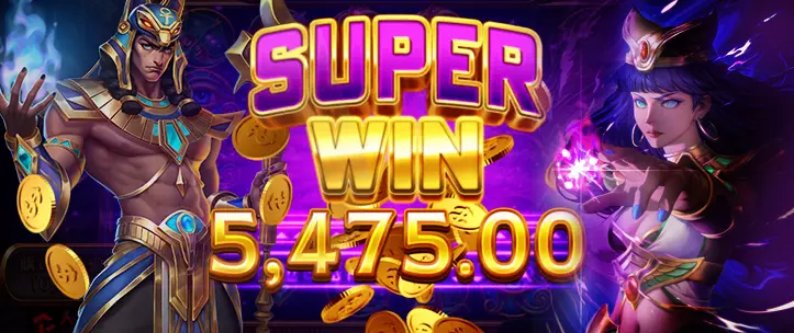 ATG戰神賽特2 SUPER WIN 5475 爆擊畫面｜stormofseth2 玩家實測贏分示意圖